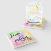 Laat de rechter over aan het Onderzetter van Jezus (Zijkant)