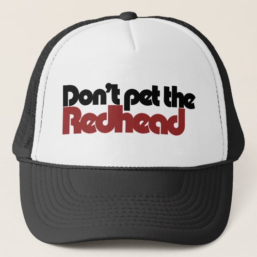 Laat de REDHEAD niet aaien Trucker Pet (Voorkant)