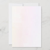 Laat de Reis Beginnen Meisje Baby Borrel Kaart (Achterkant)