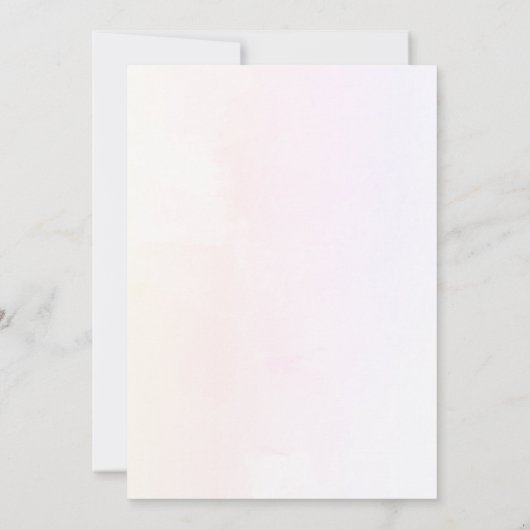 Laat de Reis Beginnen Meisje Baby Borrel Kaart (Achterkant)