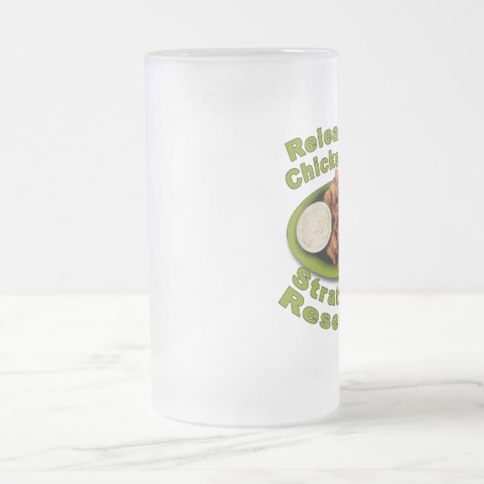 Laat de reservekippen los matglas bierpul (Center)