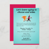 Laat de rijping aan kaas en wijn over kaart (Voorkant / Achterkant)