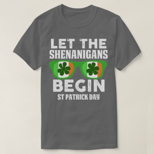 Laat de schande beginnen1 t-shirt (Design voorkant)