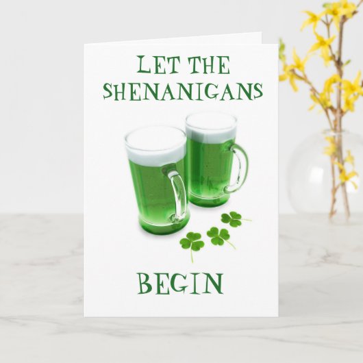 ***LAAT DE SCHANIGANEN BEGINNEN** ST. PATRICK'S DA KAART (Gele Bloem)
