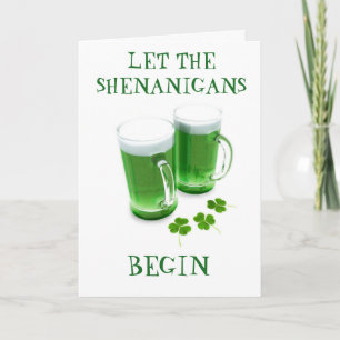 ***LAAT DE SCHANIGANEN BEGINNEN** ST. PATRICK'S DA KAART