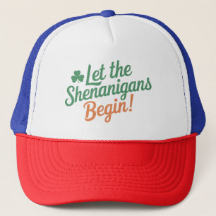 Laat de Schelmenstreken Beginnen Funny Ierse St. P Trucker Pet