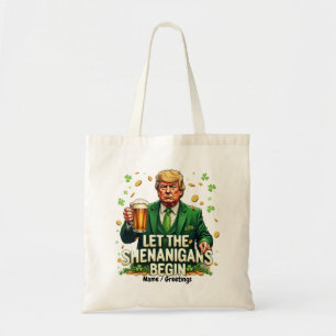Laat de Schelmenstreken Beginnen Funny Trump St. P Tote Bag