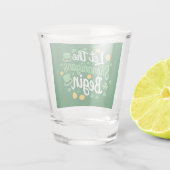 Laat de Schelmenstreken Beginnen Grappige St. Patr Shot Glas (Achterkant)