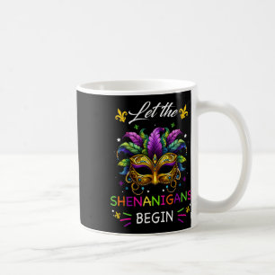 Laat De Schelmenstreken Beginnen Mardi Gras Feestm Koffiemok