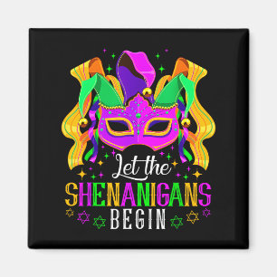 Laat de Schelmenstreken Beginnen Nar Funny Mardi G Magneet