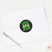 Laat de Schelmenstreken Beginnen Ronde Sticker (Envelop)