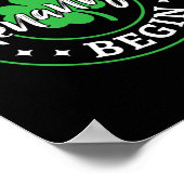 Laat de Schelmenstreken Beginnen St. Patricks Dag  Poster (Hoek)