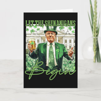 Laat de Schelmenstreken Beginnen Trump St. Patrick Kaart