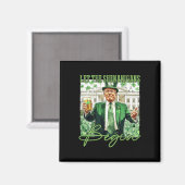 Laat de Schelmenstreken Beginnen Trump St. Patrick Magneet (Voorkant / Achterkant)