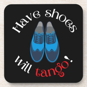 Laat de schoenen van de Mannen Tango-schoenen staa Bier Onderzetter