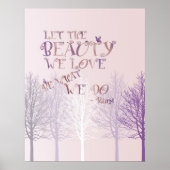 Laat de schoonheid poster (Voorkant)