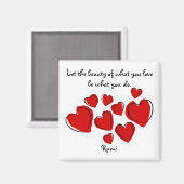 Laat de schoonheid Rumi Magnet (Voorkant / Achterkant)