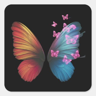 Laat de schoonheid zien vierkante sticker