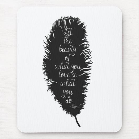 Laat de schoonheidsdoether muismat (Voorkant)