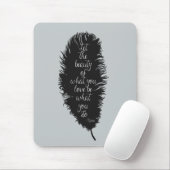 Laat de schoonheidsdoether muismat (Met muis)