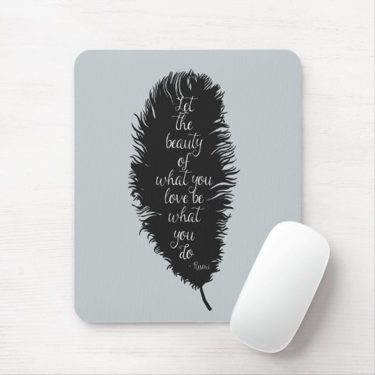 Laat de schoonheidsdoether muismat (Met muis)