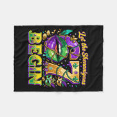 Laat de Shenanigans 67 Begin Mardi Gras citaat _2 Fleece Deken (Voorkant (Horizontaal))