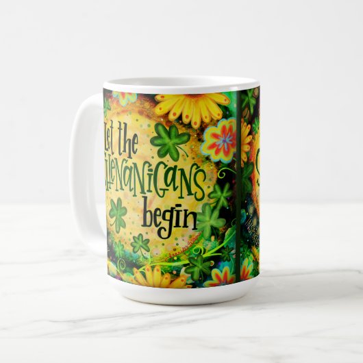 Laat de Shenanigans beginnen Koffiemok (Voorkant links)