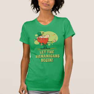 Laat de Shenanigans beginnen! Leprechaun T-shirt
