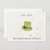 Laat de Shenanigans beginnen | Lucky Cuties II Briefkaart (Voorkant / Achterkant)