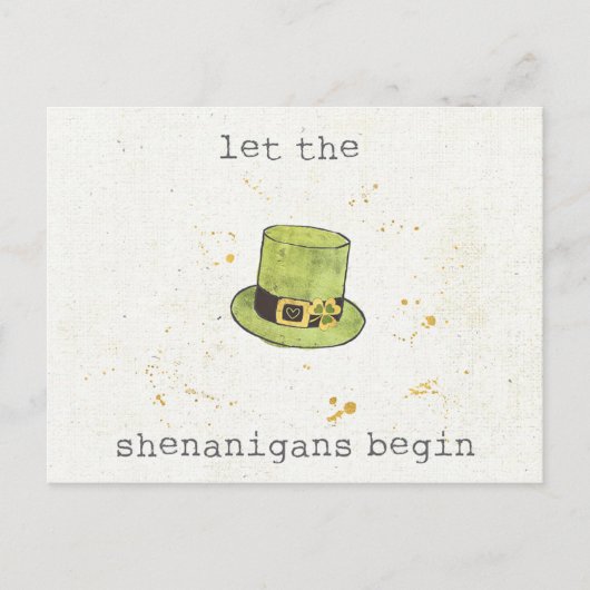 Laat de Shenanigans beginnen | Lucky Cuties II Briefkaart (Voorkant)