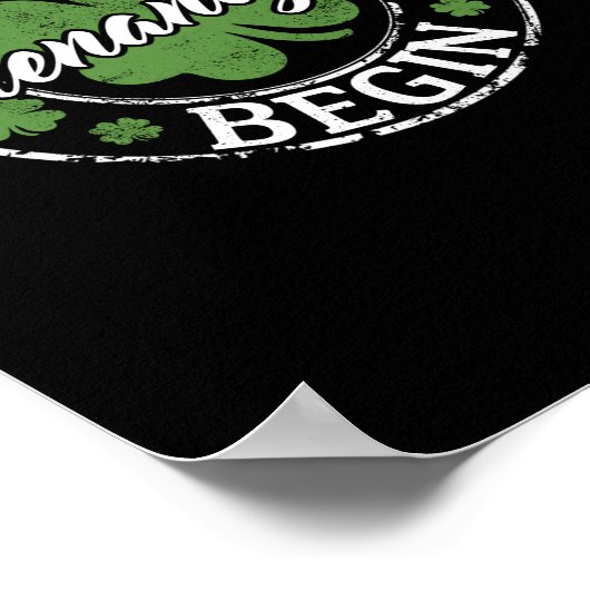 Laat de Shenanigans beginnen met de grappige kleve Poster (Hoek)