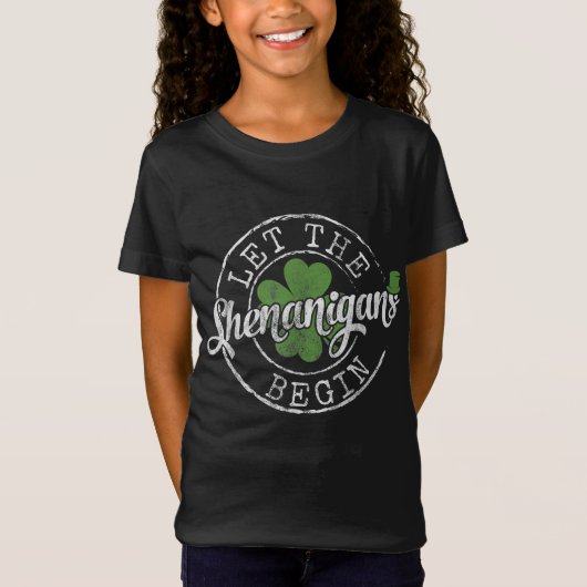 Laat de Shenanigans beginnen met de grappige kleve T-shirt (Voorkant)