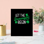 Laat de Shenanigans beginnen met grappige Shamrock Acryl Bord (Huwelijk)