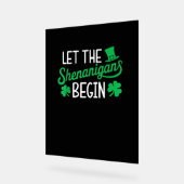Laat de Shenanigans beginnen met grappige Shamrock Acryl Bord (Hoek)