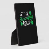 Laat de Shenanigans beginnen met grappige Shamrock Fotoplaat (Zijkant)