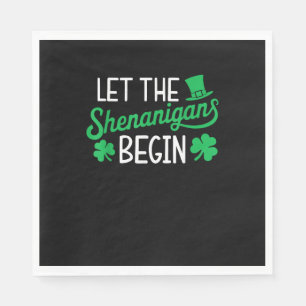 Laat de Shenanigans beginnen met grappige Shamrock Servet