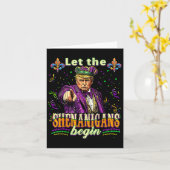 Laat de Shenanigans beginnen met grappige Trump Ma Kaart (Gele Bloem)