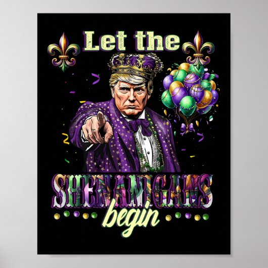 Laat de Shenanigans beginnen met grappige Trump Ma Poster (Voorkant)