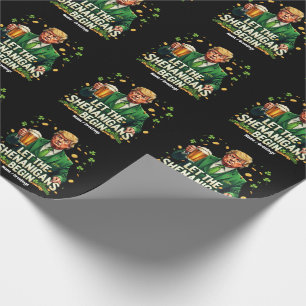 Laat de Shenanigans beginnen met grappige Trump St Cadeaupapier