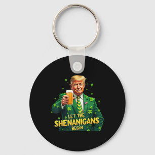 Laat de Shenanigans beginnen met grappige Trump St Sleutelhanger