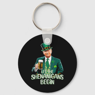 Laat de Shenanigans beginnen met grappige Trump St Sleutelhanger