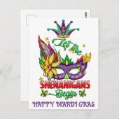 Laat de Shenanigans beginnen met het Briefkaart va (Voorkant / Achterkant)