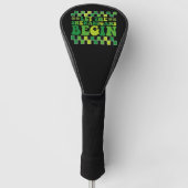 Laat de Shenanigans beginnen met Irish Groovy Retr Golfheadcover (Voorkant)