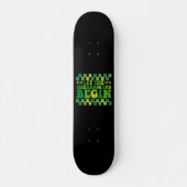 Laat de Shenanigans beginnen met Irish Groovy Retr Persoonlijk Skateboard (Voorkant)