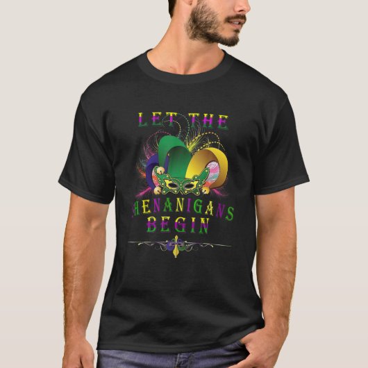 Laat de Shenanigans beginnen met Mardi Gras 2022 p T-shirt (Voorkant)