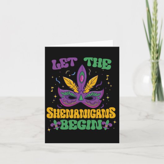 Laat de Shenanigans beginnen met Mardi Gras 2 Kaart (Voorkant)