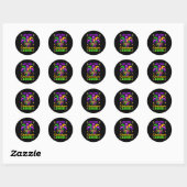 Laat de Shenanigans beginnen met Mardi Gras 3 Ronde Sticker (Vel)