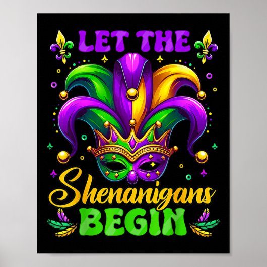 Laat de Shenanigans beginnen met Mardi Gras 4 Poster (Voorkant)