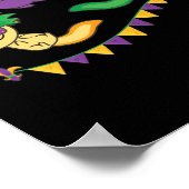 Laat de shenanigans beginnen met Mardi Gras Axolot Poster (Hoek)