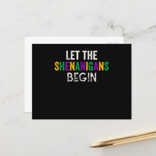 Laat de Shenanigans beginnen met Mardi Gras Briefkaart